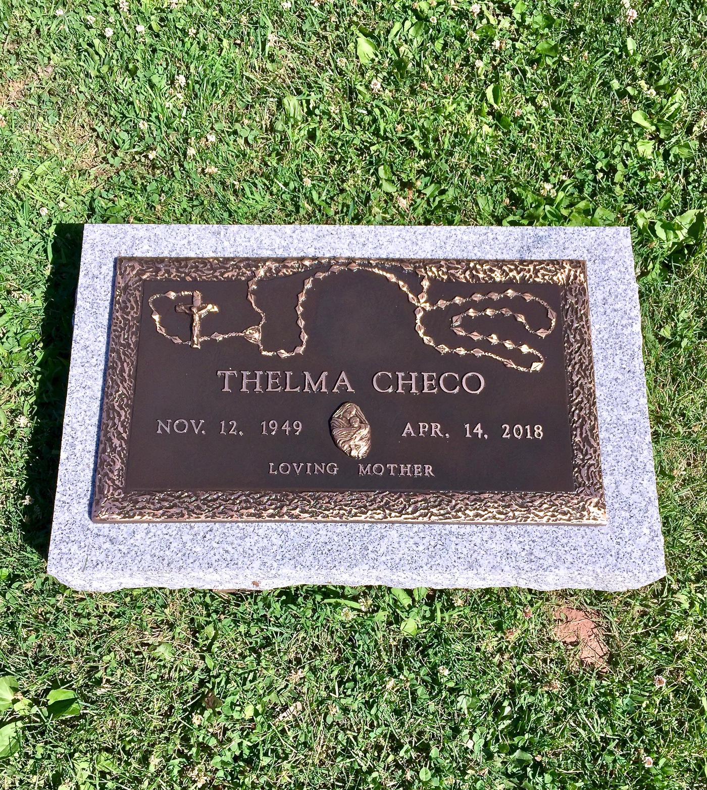 bronze memorial plaque by Monroe Monuments in Northern New Jersey — example 2