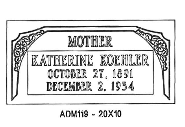 monument design by Monroe Monuments in Northern New Jersey — example 12