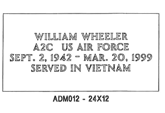 monument design by Monroe Monuments in Northern New Jersey — example 34