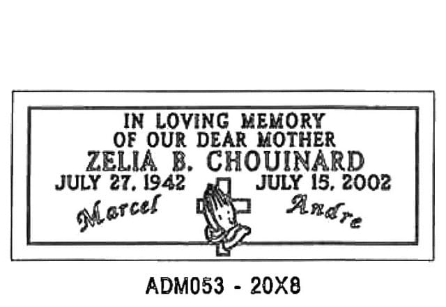 monument design by Monroe Monuments in Northern New Jersey — example 41