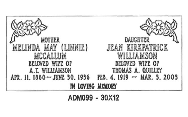 monument design by Monroe Monuments in Northern New Jersey — example 45