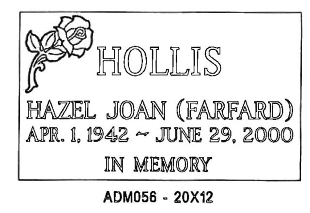 monument design by Monroe Monuments in Northern New Jersey — example 64
