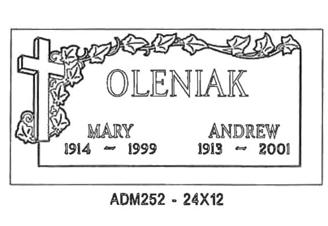 monument design by Monroe Monuments in Northern New Jersey — example 73