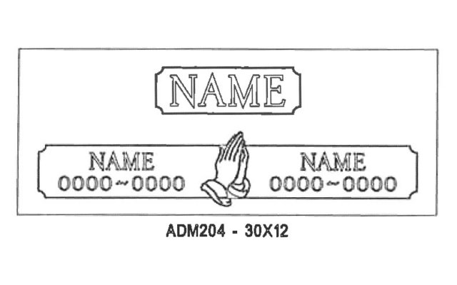 monument design by Monroe Monuments in Northern New Jersey — example 75