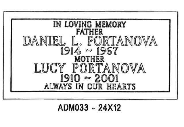 monument design by Monroe Monuments in Northern New Jersey — example 88