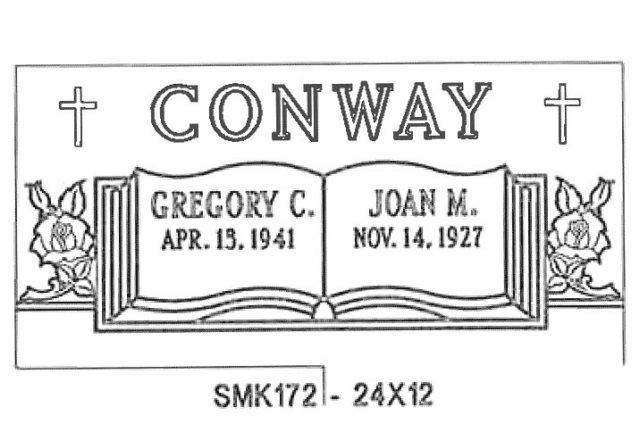 monument design by Monroe Monuments in Northern New Jersey — example 98