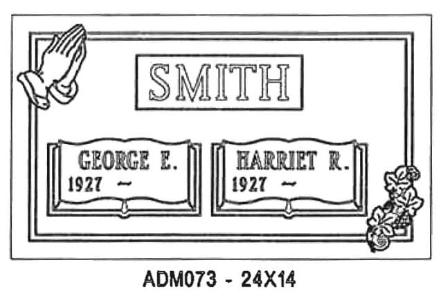 monument design by Monroe Monuments in Northern New Jersey — example 102