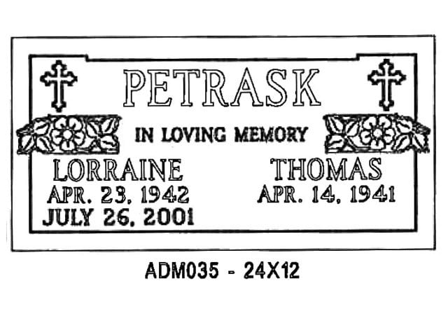 monument design by Monroe Monuments in Northern New Jersey — example 103
