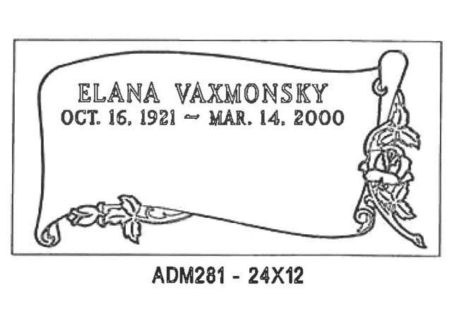 monument design by Monroe Monuments in Northern New Jersey — example 120