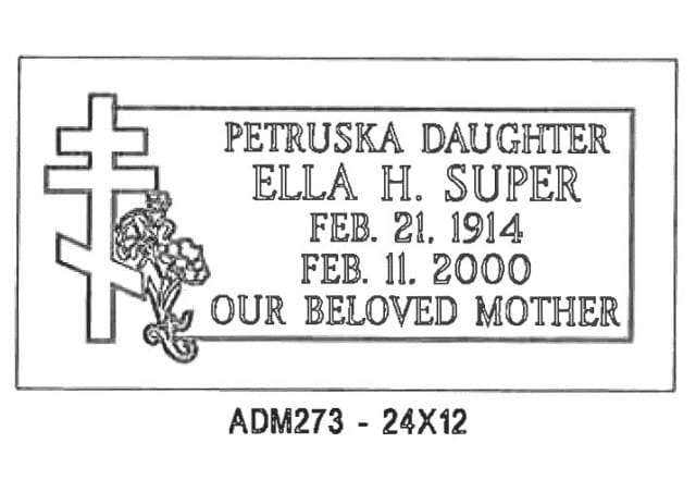monument design by Monroe Monuments in Northern New Jersey — example 122
