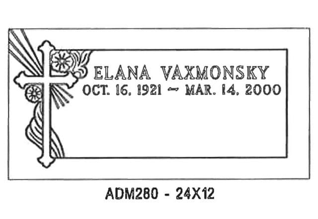 monument design by Monroe Monuments in Northern New Jersey — example 123