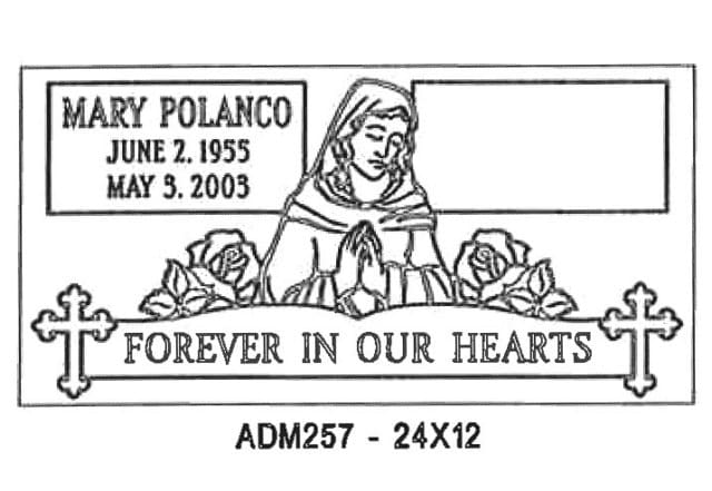 monument design by Monroe Monuments in Northern New Jersey — example 146