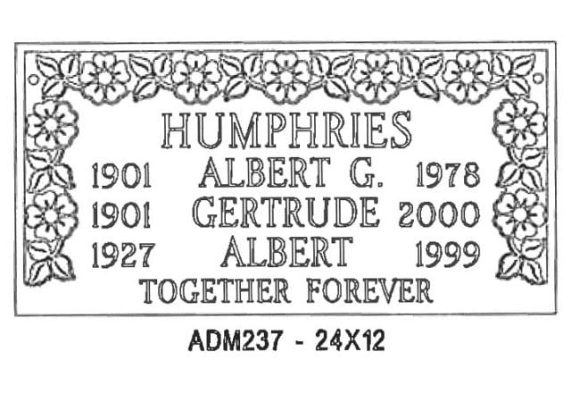 monument design by Monroe Monuments in Northern New Jersey — example 147