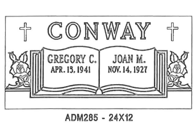 monument design by Monroe Monuments in Northern New Jersey — example 150