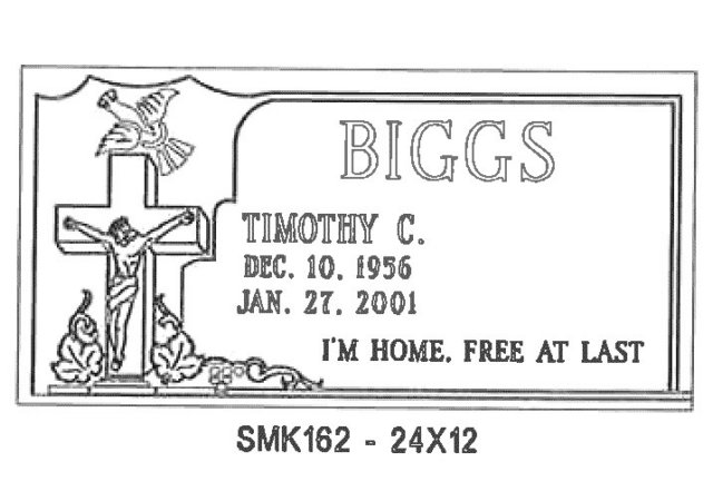 monument design by Monroe Monuments in Northern New Jersey — example 168