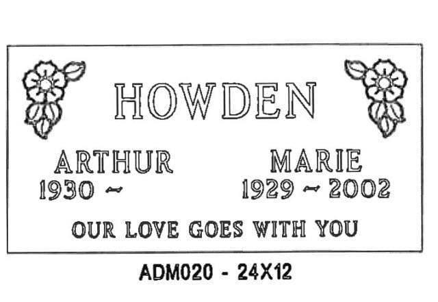 monument design by Monroe Monuments in Northern New Jersey — example 179