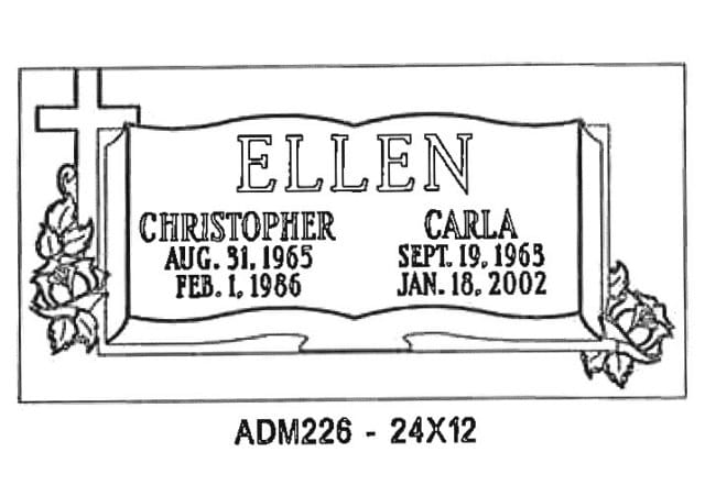 monument design by Monroe Monuments in Northern New Jersey — example 180