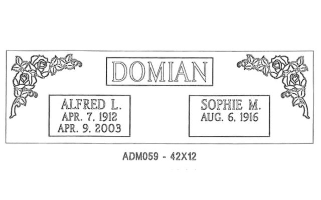 monument design by Monroe Monuments in Northern New Jersey — example 211