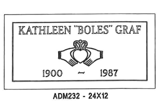 monument design by Monroe Monuments in Northern New Jersey — example 219