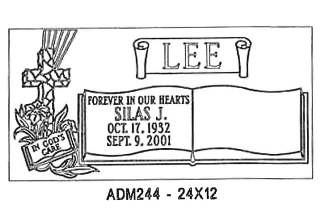 monument design by Monroe Monuments in Northern New Jersey — example 222