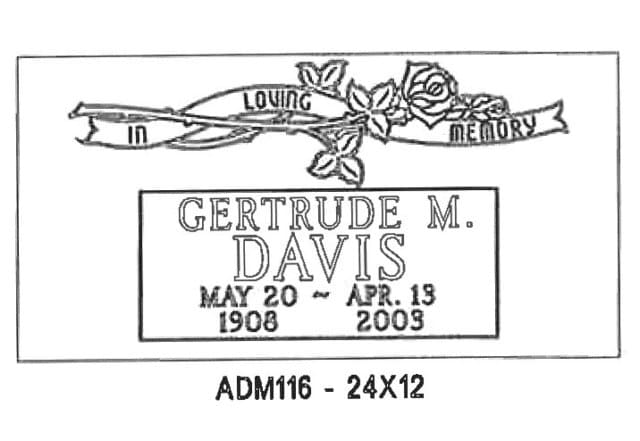monument design by Monroe Monuments in Northern New Jersey — example 227