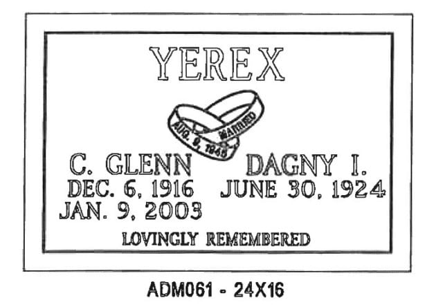 monument design by Monroe Monuments in Northern New Jersey — example 228