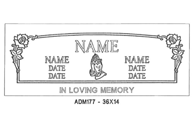 monument design by Monroe Monuments in Northern New Jersey — example 231