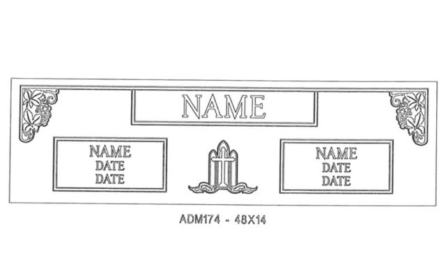 monument design by Monroe Monuments in Northern New Jersey — example 250