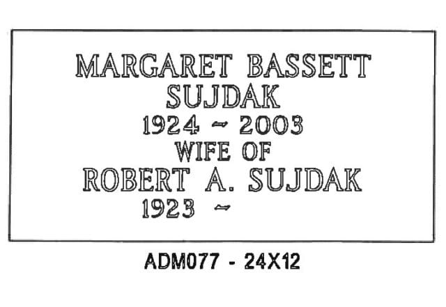 monument design by Monroe Monuments in Northern New Jersey — example 264