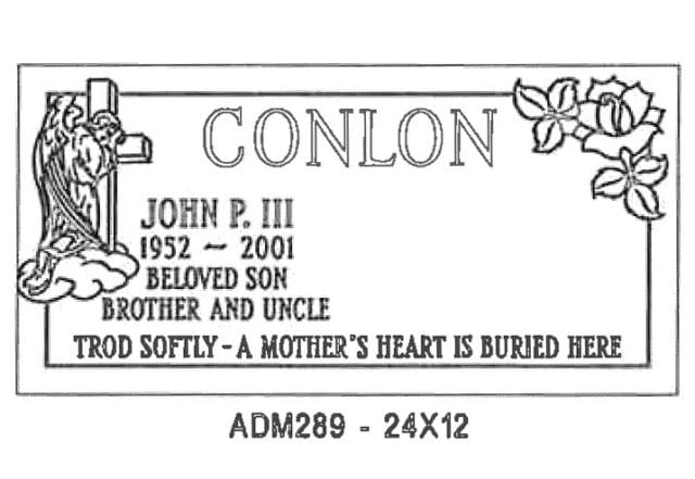 monument design by Monroe Monuments in Northern New Jersey — example 272