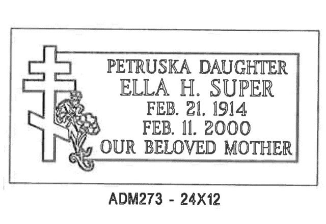 monument design by Monroe Monuments in Northern New Jersey — example 278