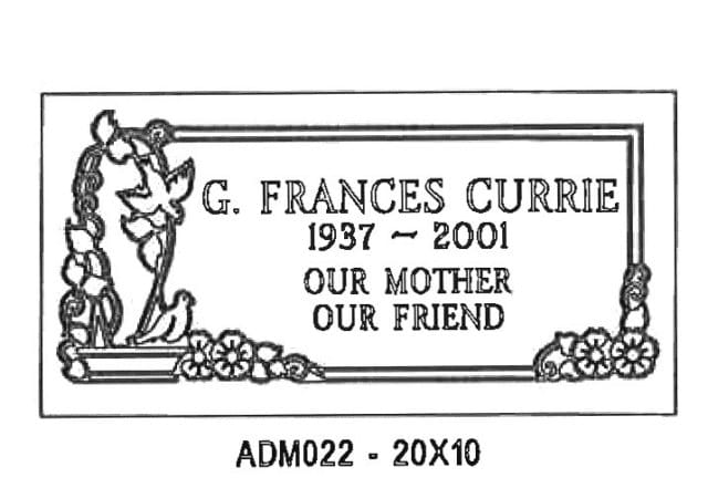 monument design by Monroe Monuments in Northern New Jersey — example 281