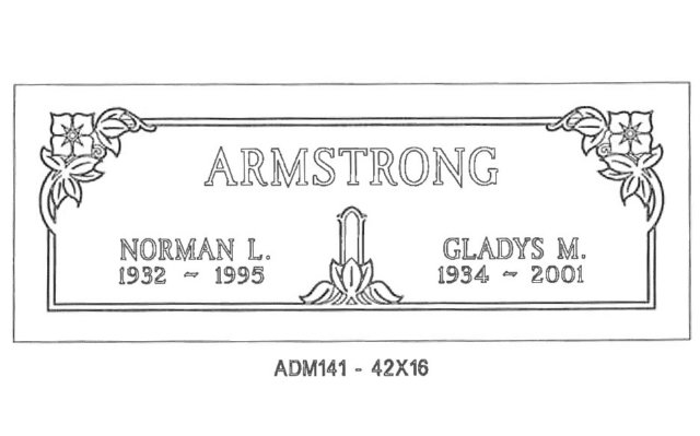monument design by Monroe Monuments in Northern New Jersey — example 284