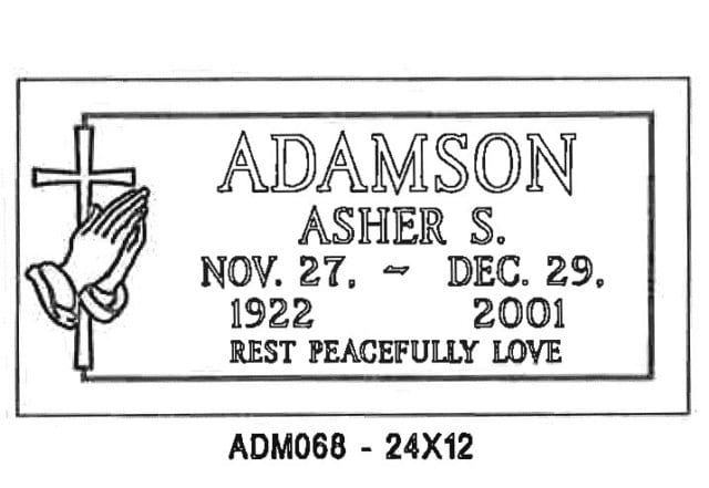 monument design by Monroe Monuments in Northern New Jersey — example 285