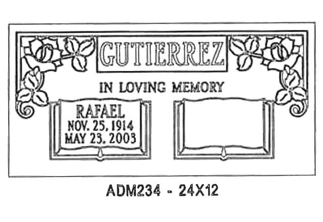 monument design by Monroe Monuments in Northern New Jersey — example 289