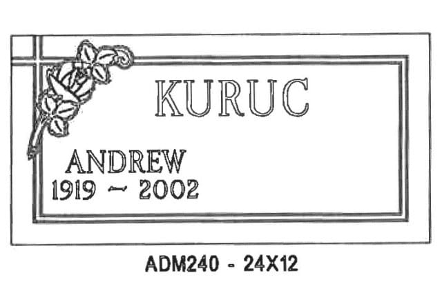 monument design by Monroe Monuments in Northern New Jersey — example 290
