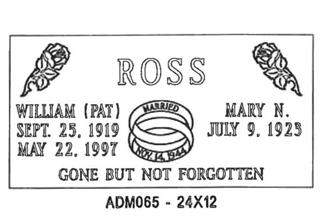 monument design by Monroe Monuments in Northern New Jersey — example 297