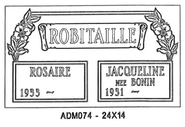 monument design by Monroe Monuments in Northern New Jersey — example 298