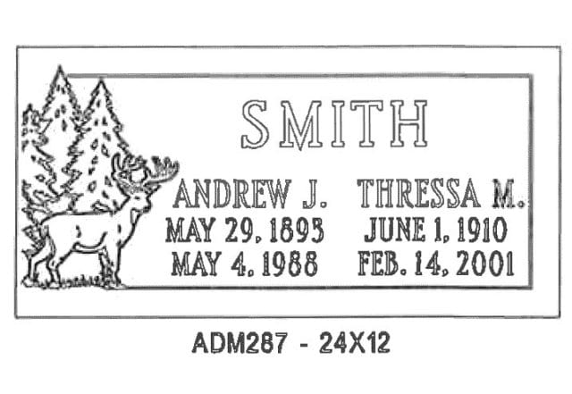 monument design by Monroe Monuments in Northern New Jersey — example 312