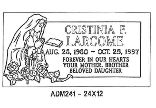 monument design by Monroe Monuments in Northern New Jersey — example 322