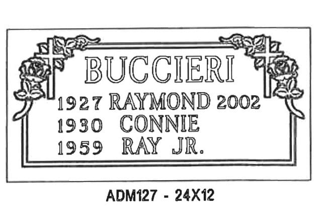 monument design by Monroe Monuments in Northern New Jersey — example 327