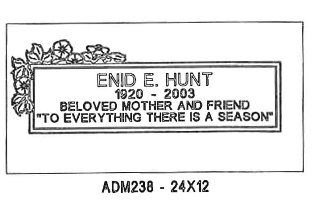 monument design by Monroe Monuments in Northern New Jersey — example 332