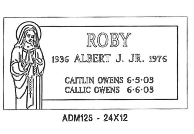monument design by Monroe Monuments in Northern New Jersey — example 337