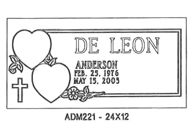 monument design by Monroe Monuments in Northern New Jersey — example 354