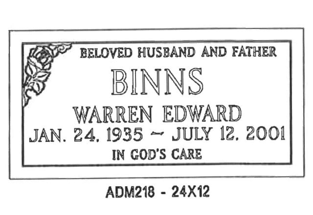monument design by Monroe Monuments in Northern New Jersey — example 363