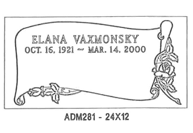 monument design by Monroe Monuments in Northern New Jersey — example 372