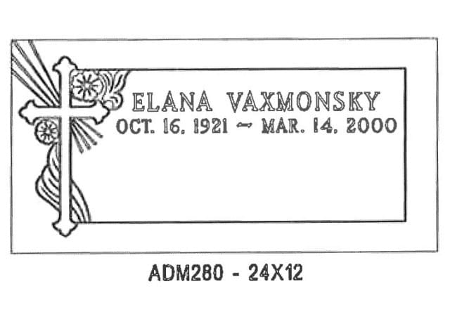 monument design by Monroe Monuments in Northern New Jersey — example 373