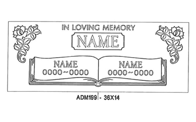monument design by Monroe Monuments in Northern New Jersey — example 377