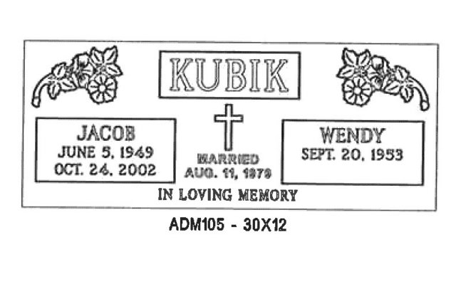 monument design by Monroe Monuments in Northern New Jersey — example 391