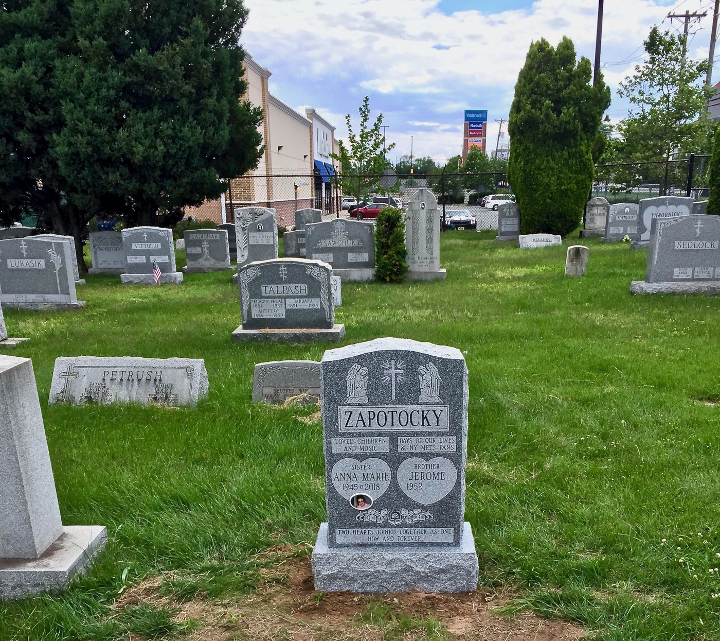 single upright headstone by Monroe Monuments in Northern New Jersey — example 3